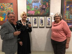 L-R Tom Anastasio,Janice Jackson ,Mary McBride (Gallery Curator)